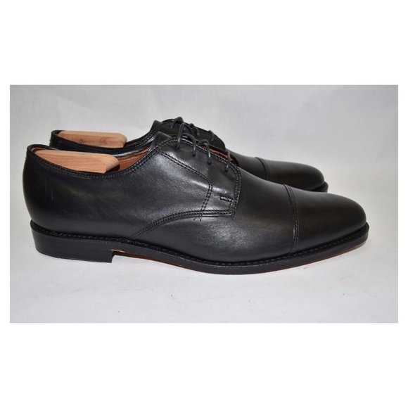 Allen Edmonds Riverside Cap Toe Blucher Derby Black Leather Shoe 11.5 1410 main image 4